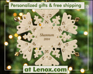 Personalized gifts and free shipping at Lenox.com