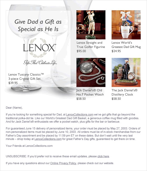 Give Dad a gift as special as he is